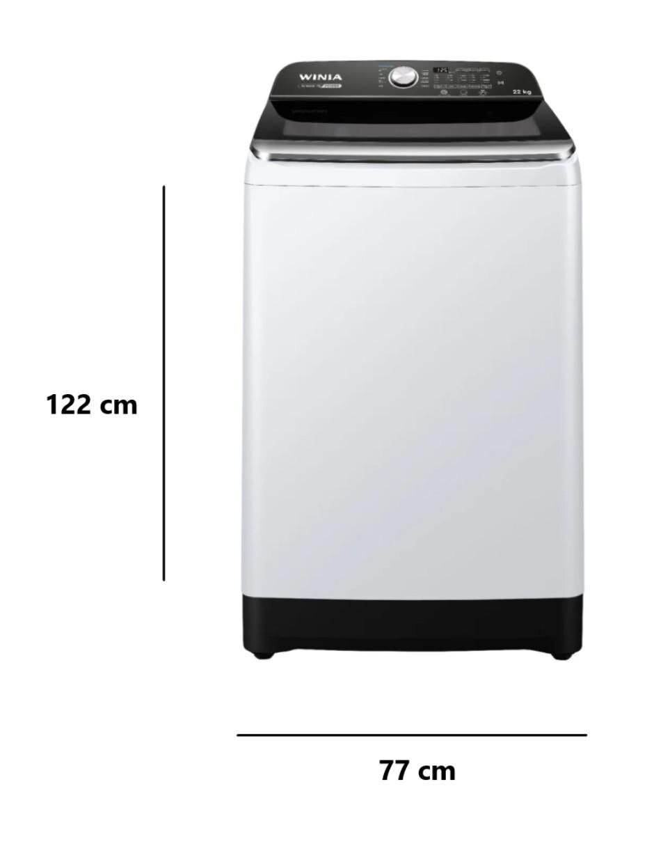 Lavadora Winia 22 kg automática carga superior AWFA22WXCXP