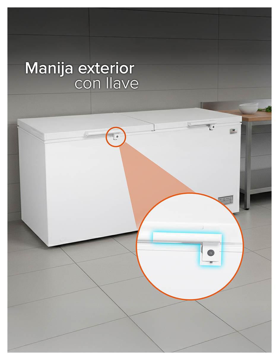 Congelador WWCCF18508LHWDD horizontal 18 pies cúbicos