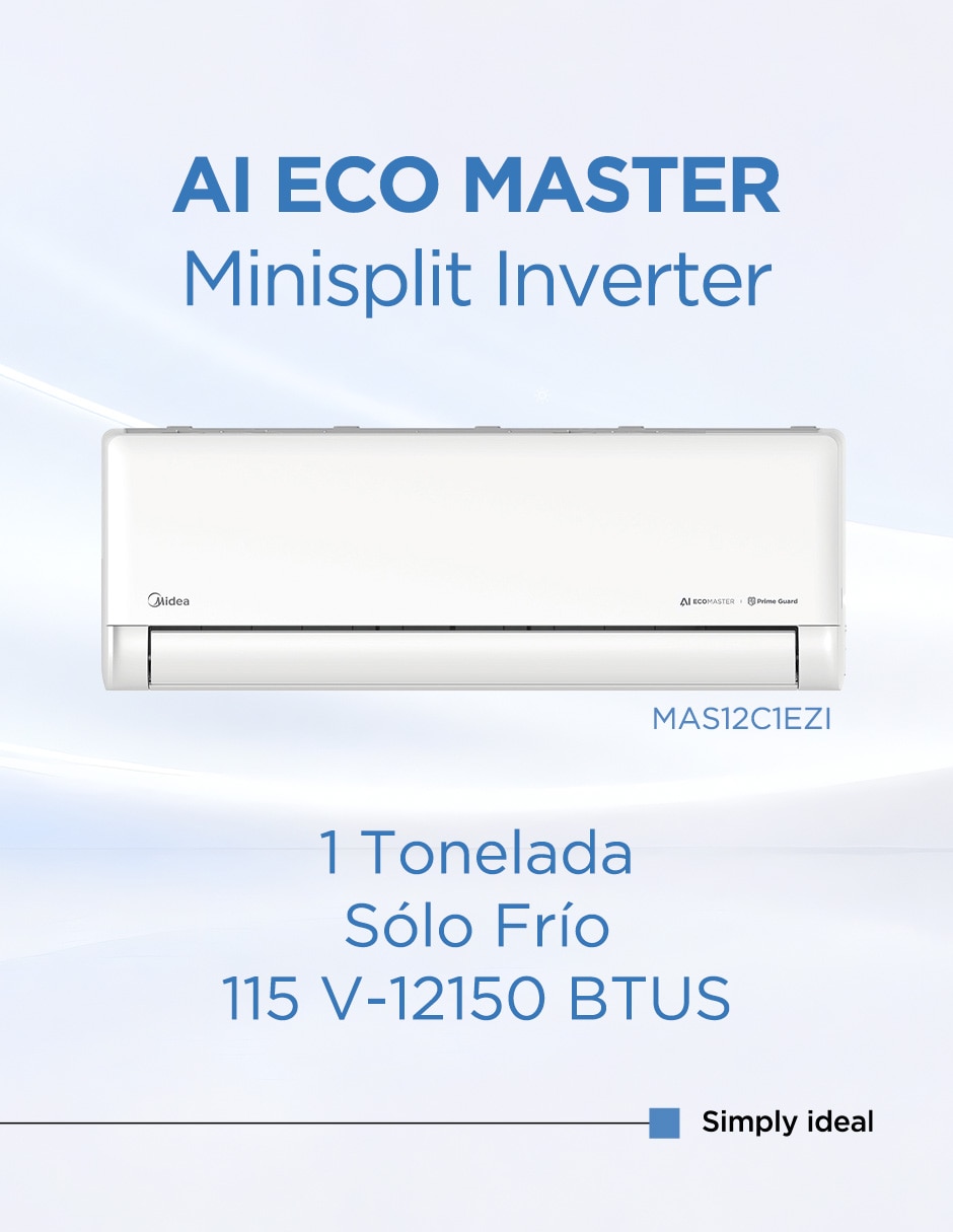 Aire acondicionado mini split inverter frío 12000 btu mas12c1ezi 115v 7