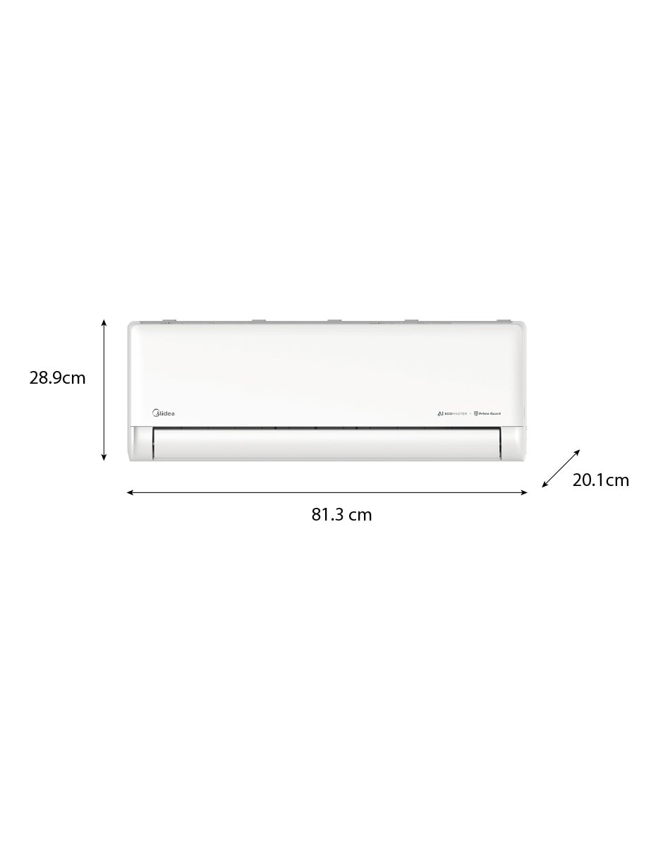 Aire acondicionado mini split inverter Midea frío y calor 12000 BTU MAS12H2EZI 220V
