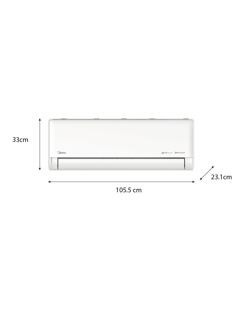 Aire acondicionado mini split inverter Midea frío y calor 24000 BTU MAS24H2EZI 220V