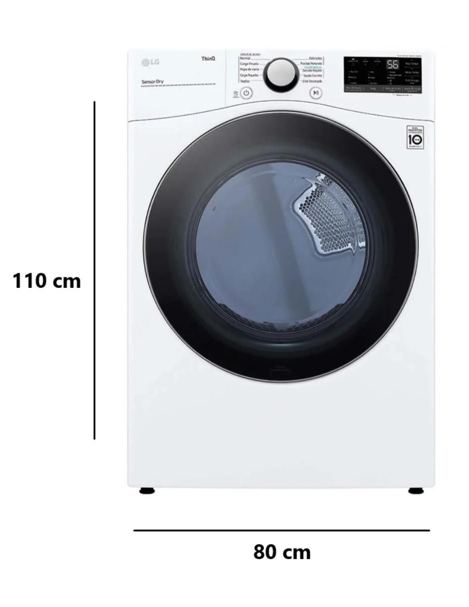 Secadora de gas natural/Lp de 22 kg con 10 ciclos DF22WV2SR 8