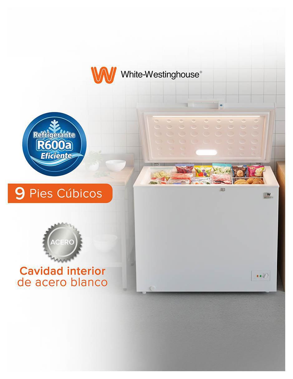 Congelador WWCCF89251LHWSD horizontal 9 pies cúbicos