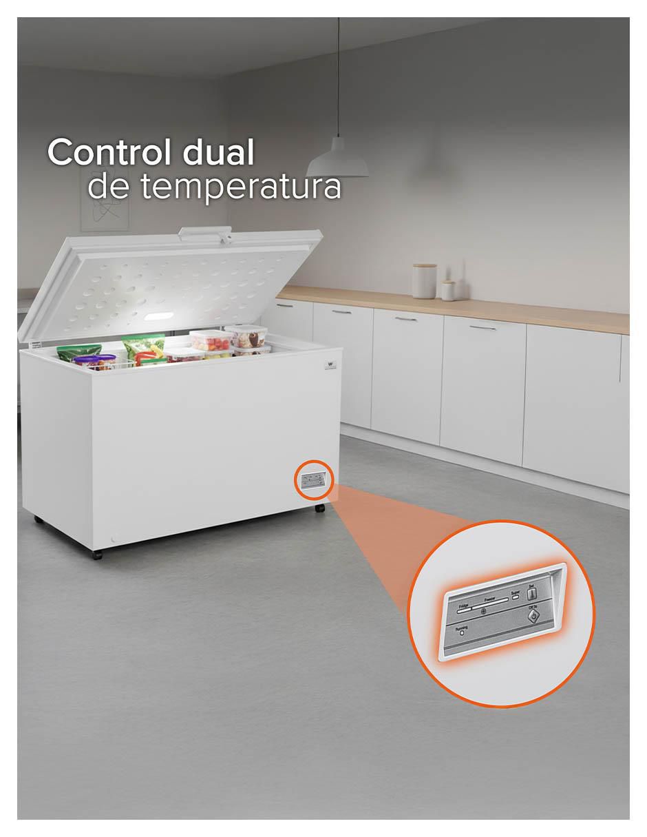 Congelador WWCCF134380LHWSD horizontal 14 pies cúbicos 5