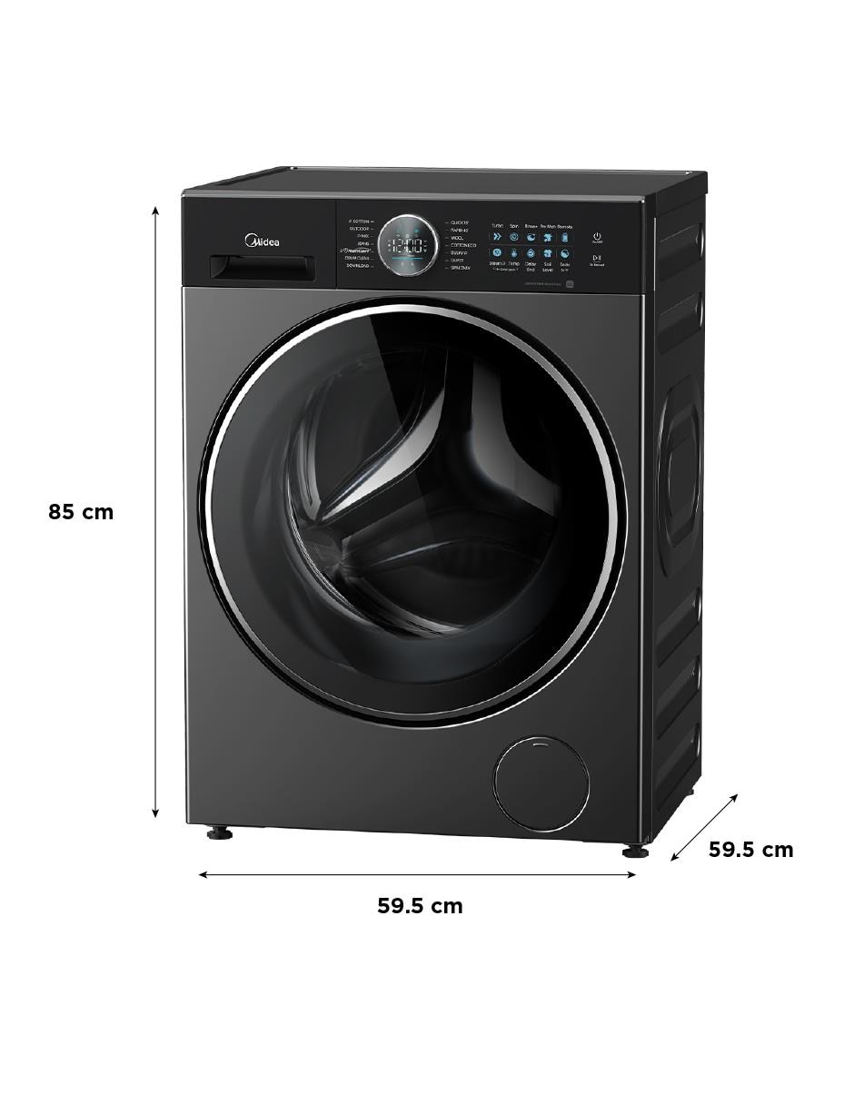 Lavasecadora Midea eléctrico 15 kg 7 kg MF210D150WB/T