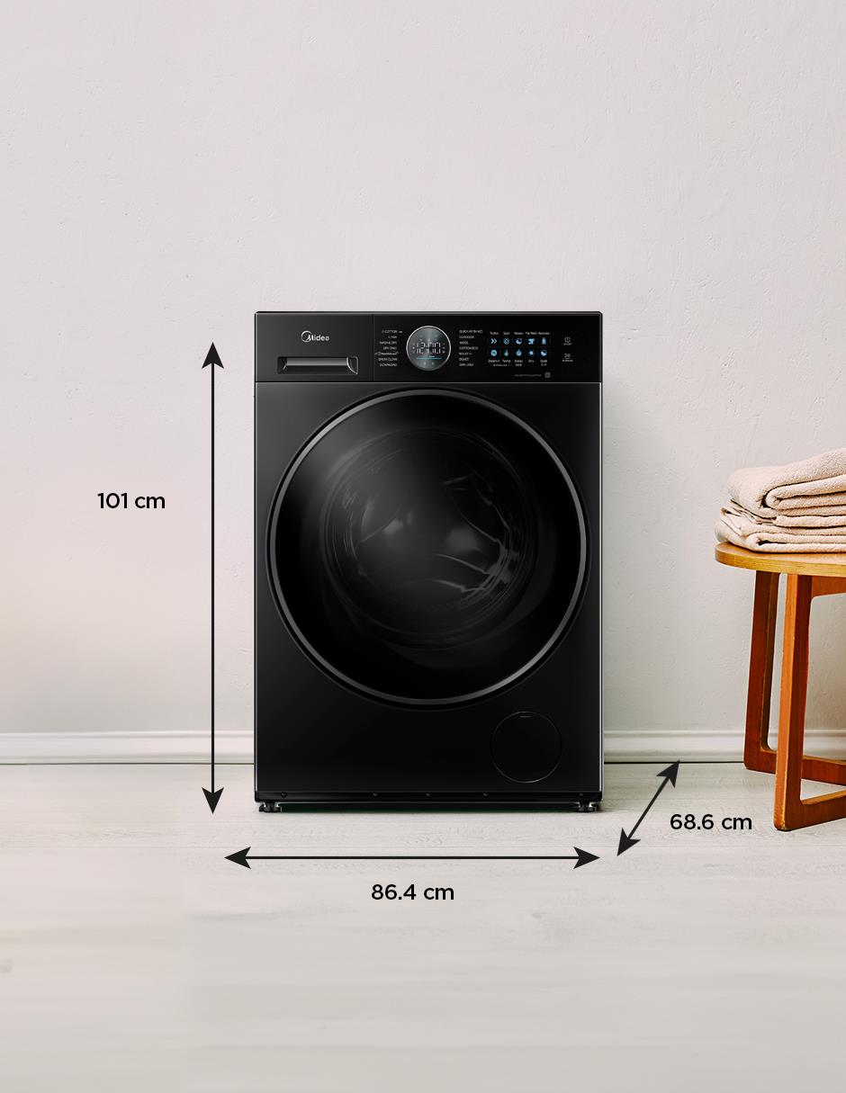 Lavasecadora Midea eléctrico 15 kg 7 kg MF210D150WB/T
