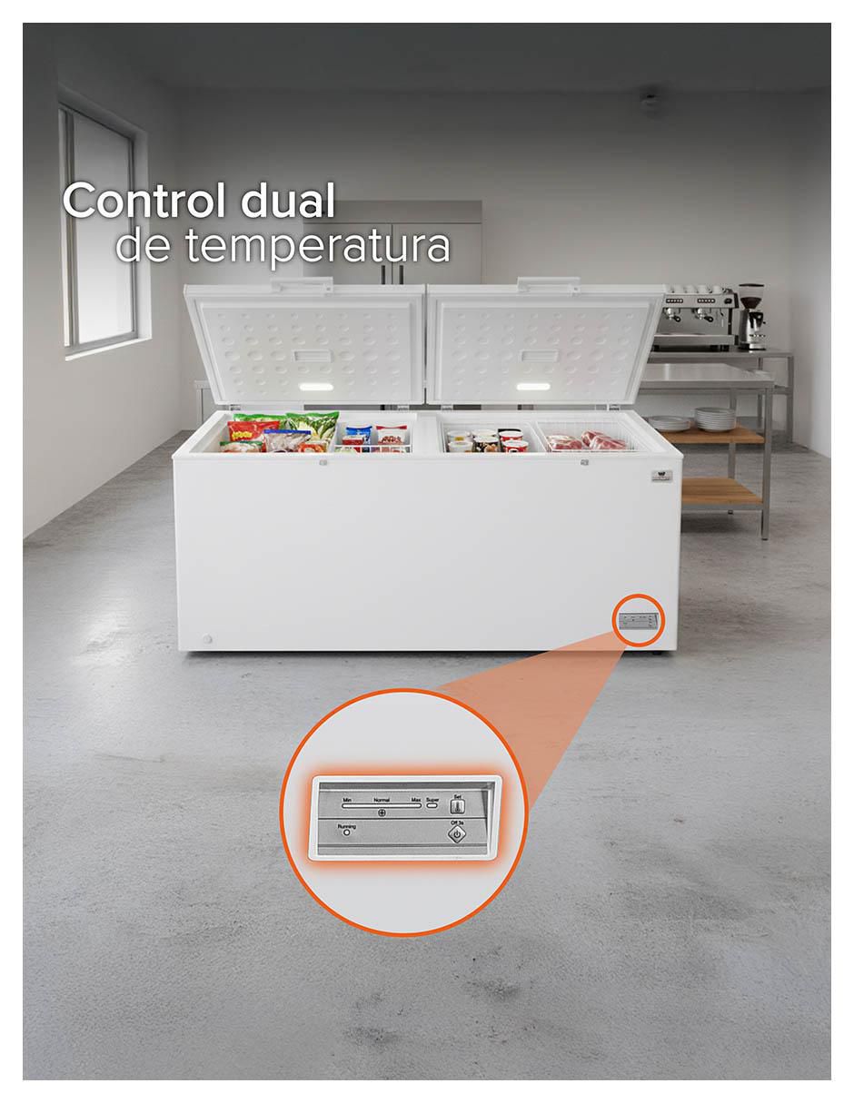 Congelador WWCCF25708LHWDD horizontal 25 pies cúbicos 2