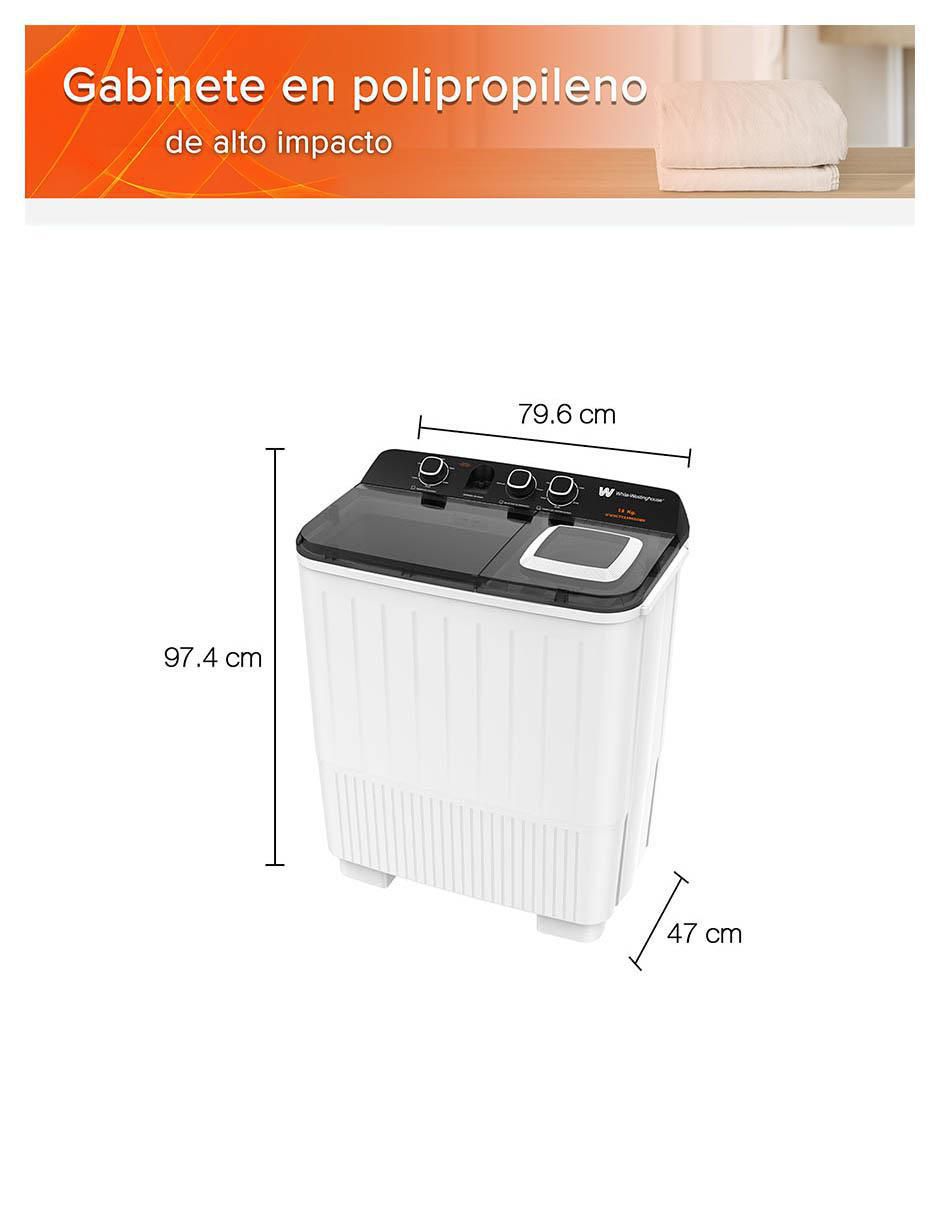 Lavadora doble tina 13 kg semiautomática carga superior WWXCTT23905BK_05 7
