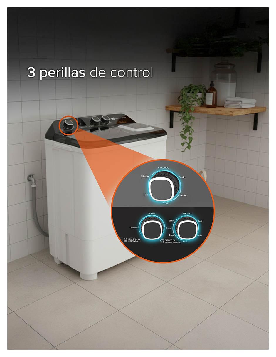 Lavadora doble tina 13 kg semiautomática carga superior WWXCTT23905BK_05 4