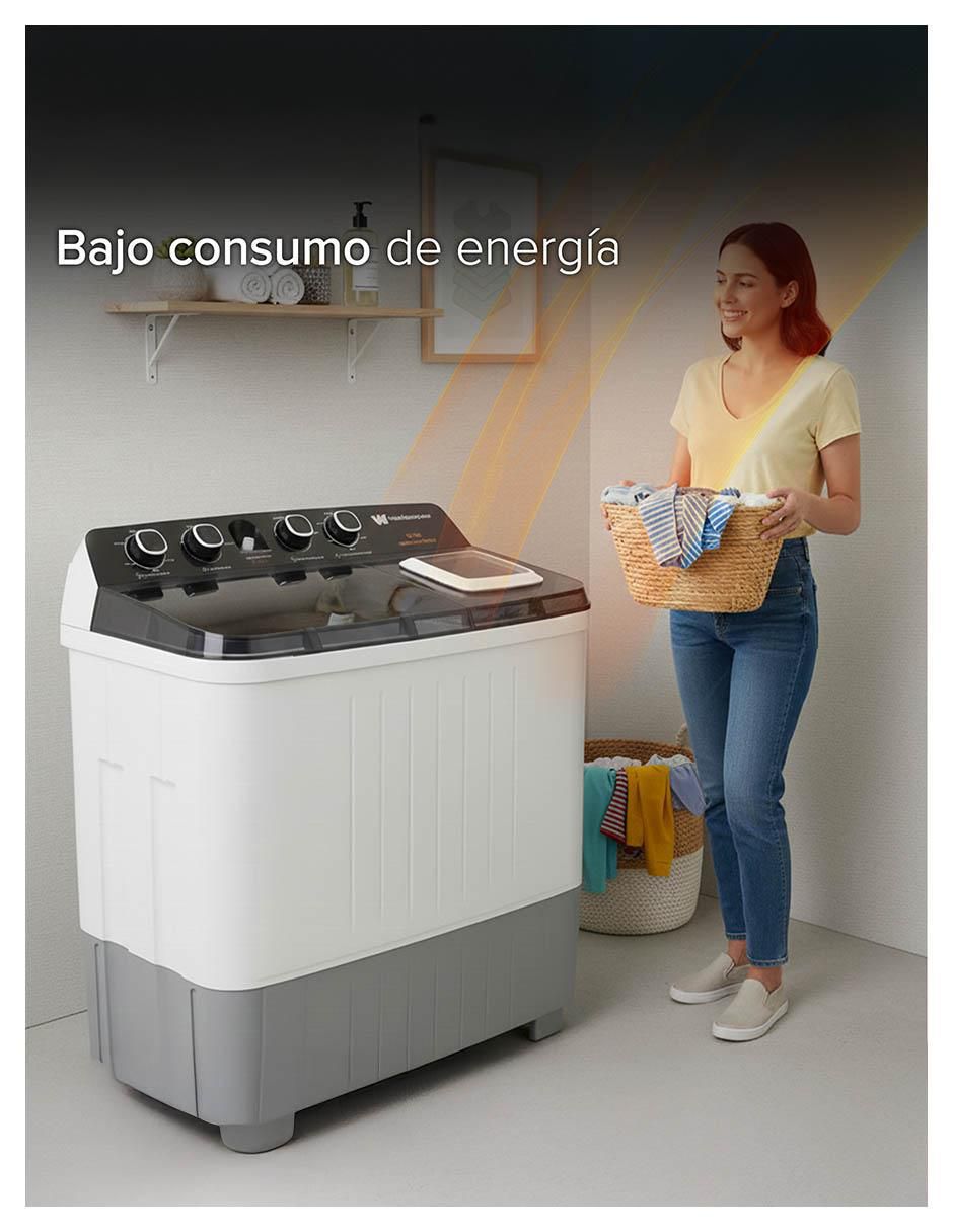 Lavadora doble tina 15 kg semiautomática carga superior WWXCTT251006QBK_05 3
