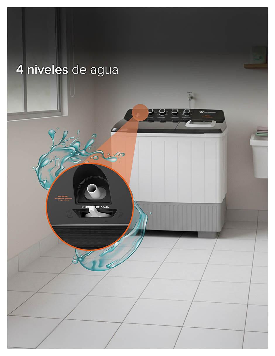 Lavadora doble tina 19 kg semiautomática carga superior WWXCTT301408QBK Lavadora doble tina 19 kg semiautomática carga superior WWXCTT301408QBK
