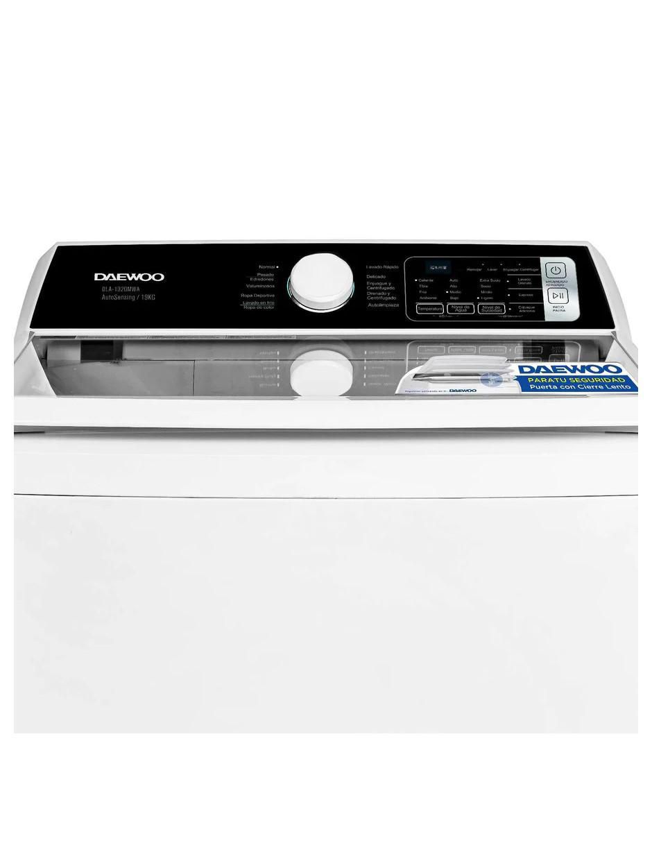 Lavadora Daewoo 19 kg automática carga superior DLA-1920MWA