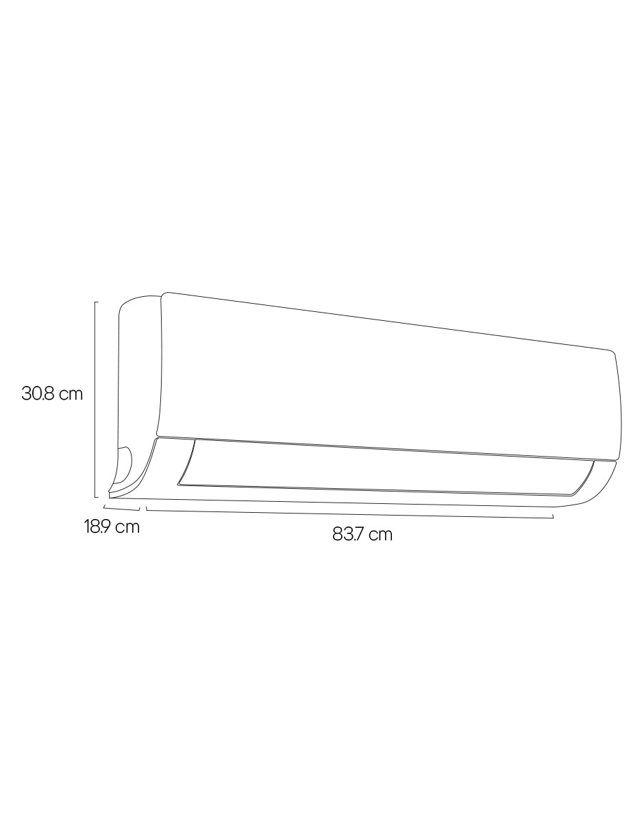 Aire acondicionado mini split inverter frío 12000 btu vm122c10 2