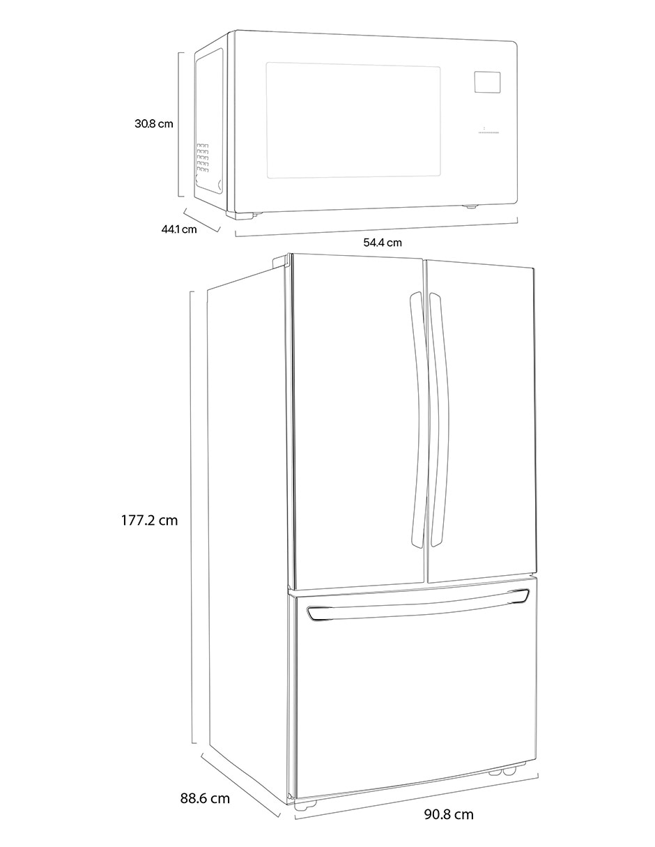 "refrigerador" french door lg 29 pies cúbicos tecnología inverter "y" no gm29bp.ms1596d
