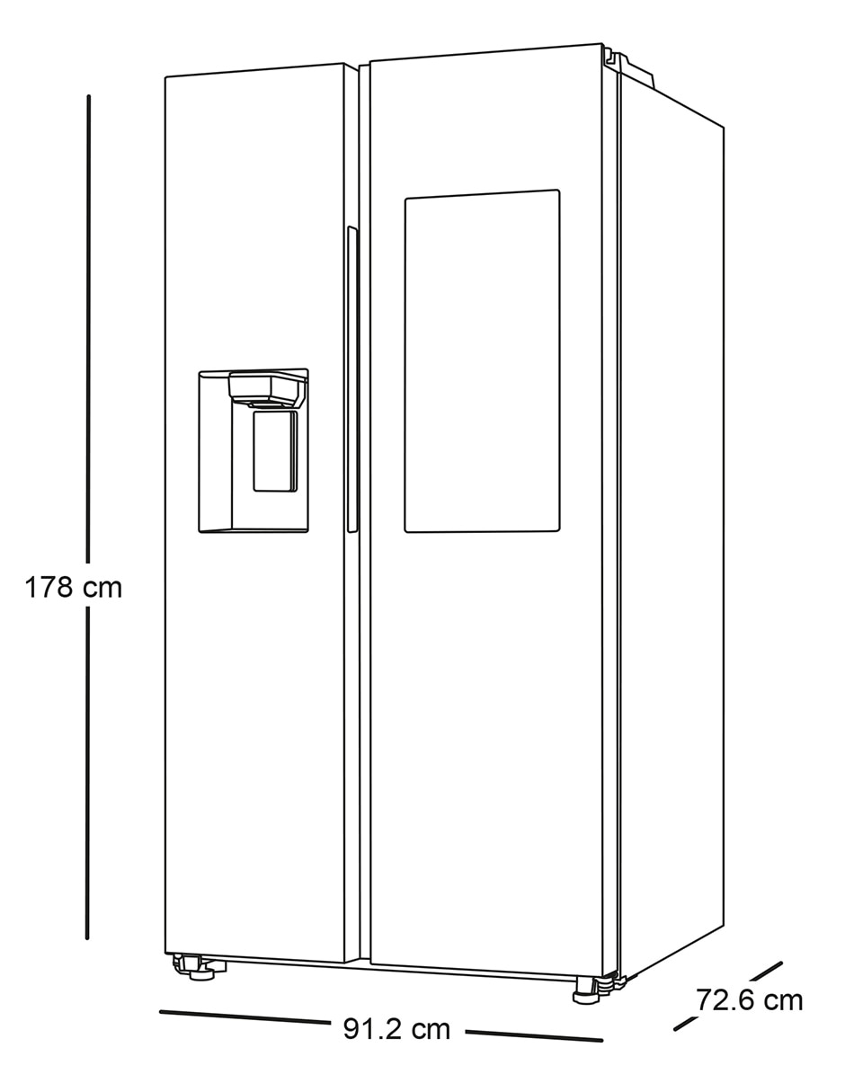 Combo refrigerador dúplex Samsung 27 pies cúbicos fábrica de hielo F-RS27T5BUN5U8 + Pantalla Smart TV 50 pulgadas