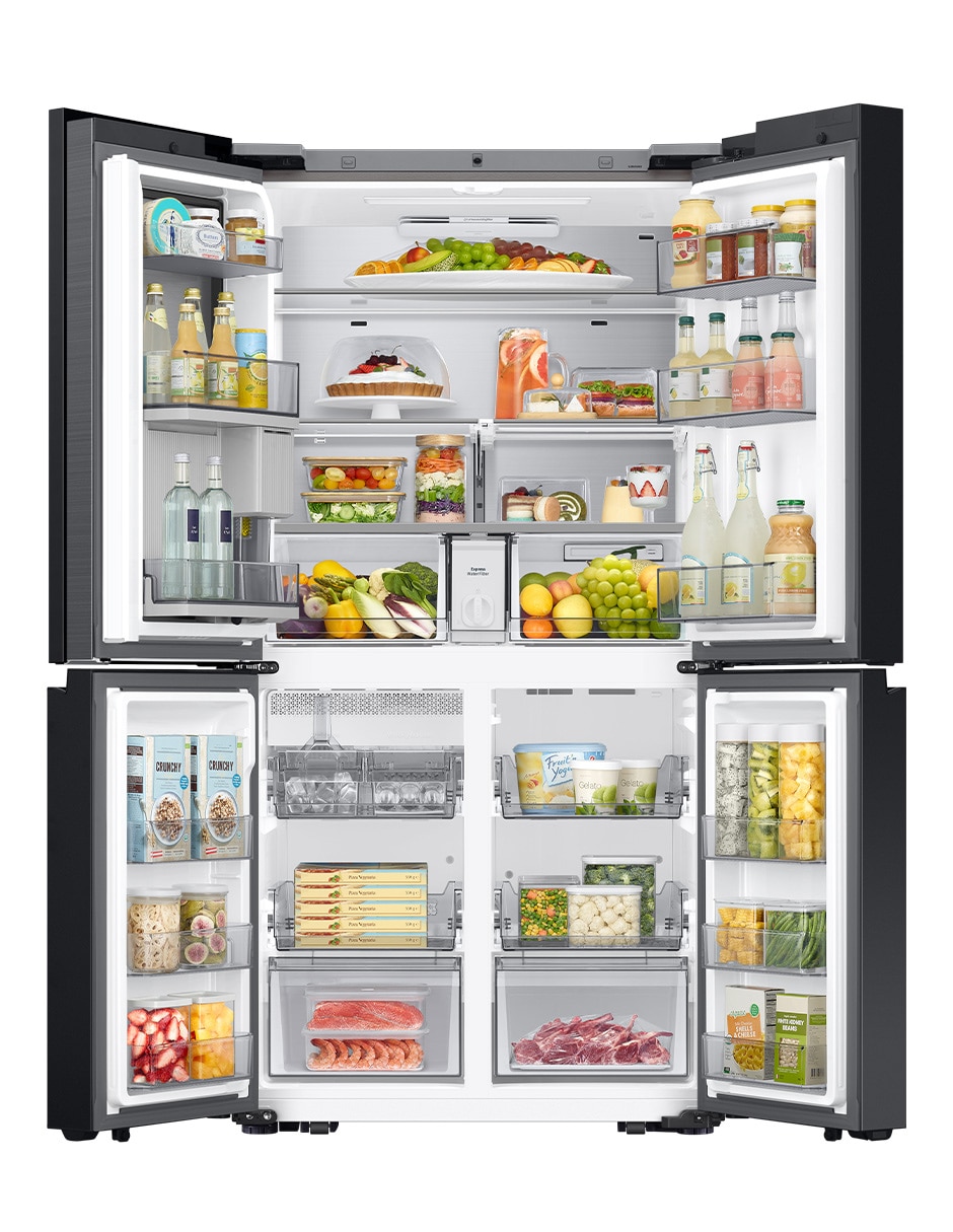 Combo refrigerador french door + Pantalla Smart TV Bespoke 23 pies cúbicos fábrica de hielo F-RF23B9UN50U8 5