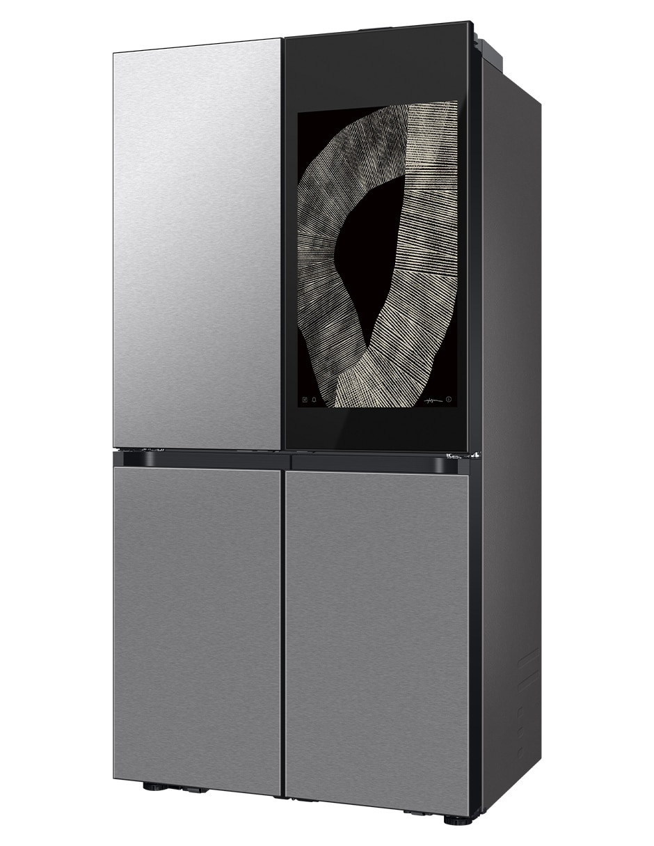 Combo refrigerador french door + Pantalla Smart TV Bespoke 23 pies cúbicos fábrica de hielo F-RF23B9UN50U8 3