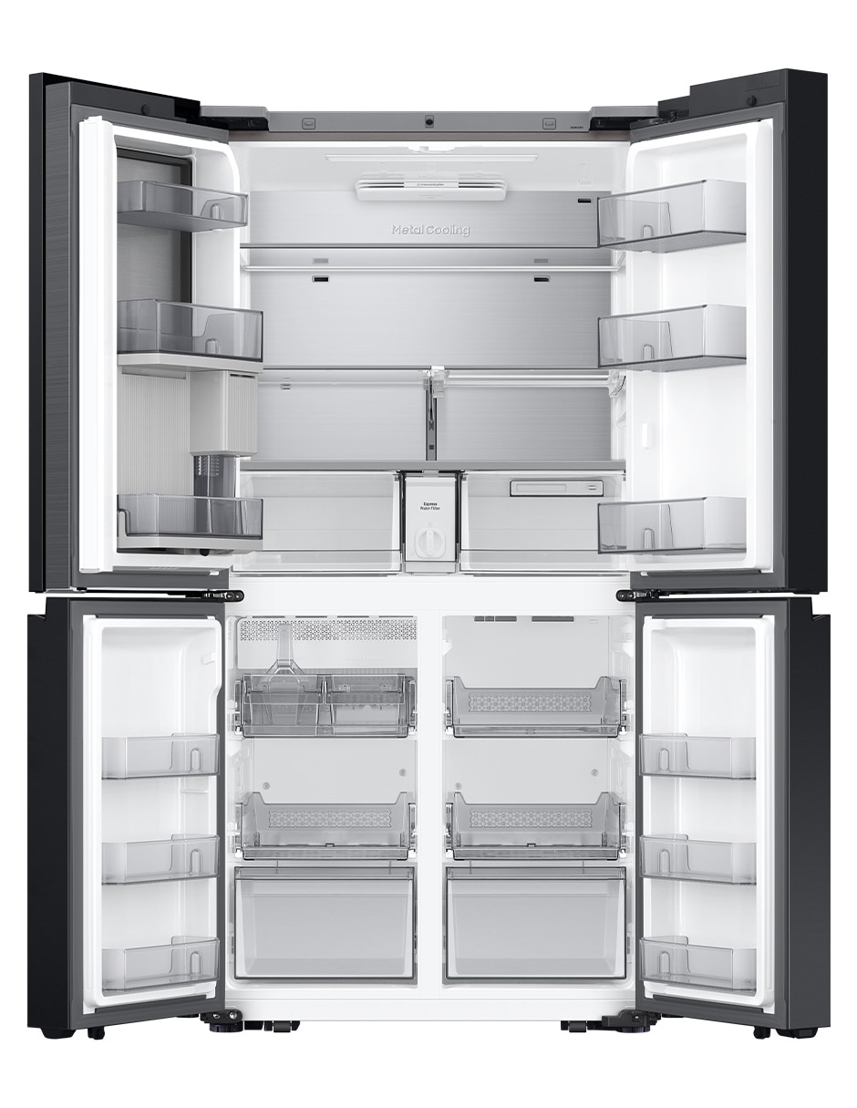 Combo refrigerador french door + Pantalla Smart TV Bespoke 23 pies cúbicos fábrica de hielo F-RF23B9UN50U8 12