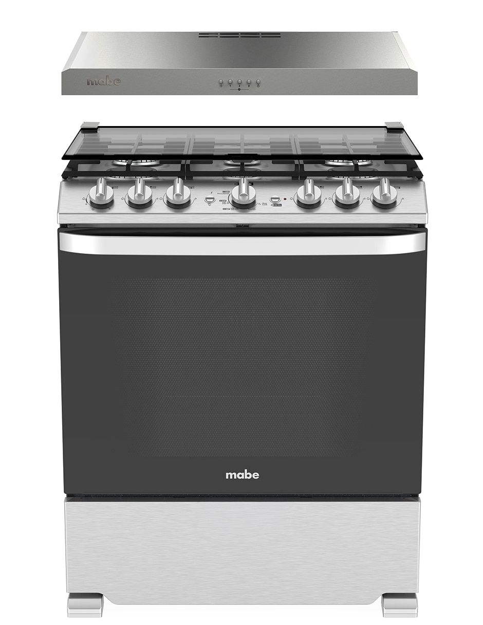 MABE Estufa a mabe air fry 75.80cm emha76jss0cm76ss de quemadores