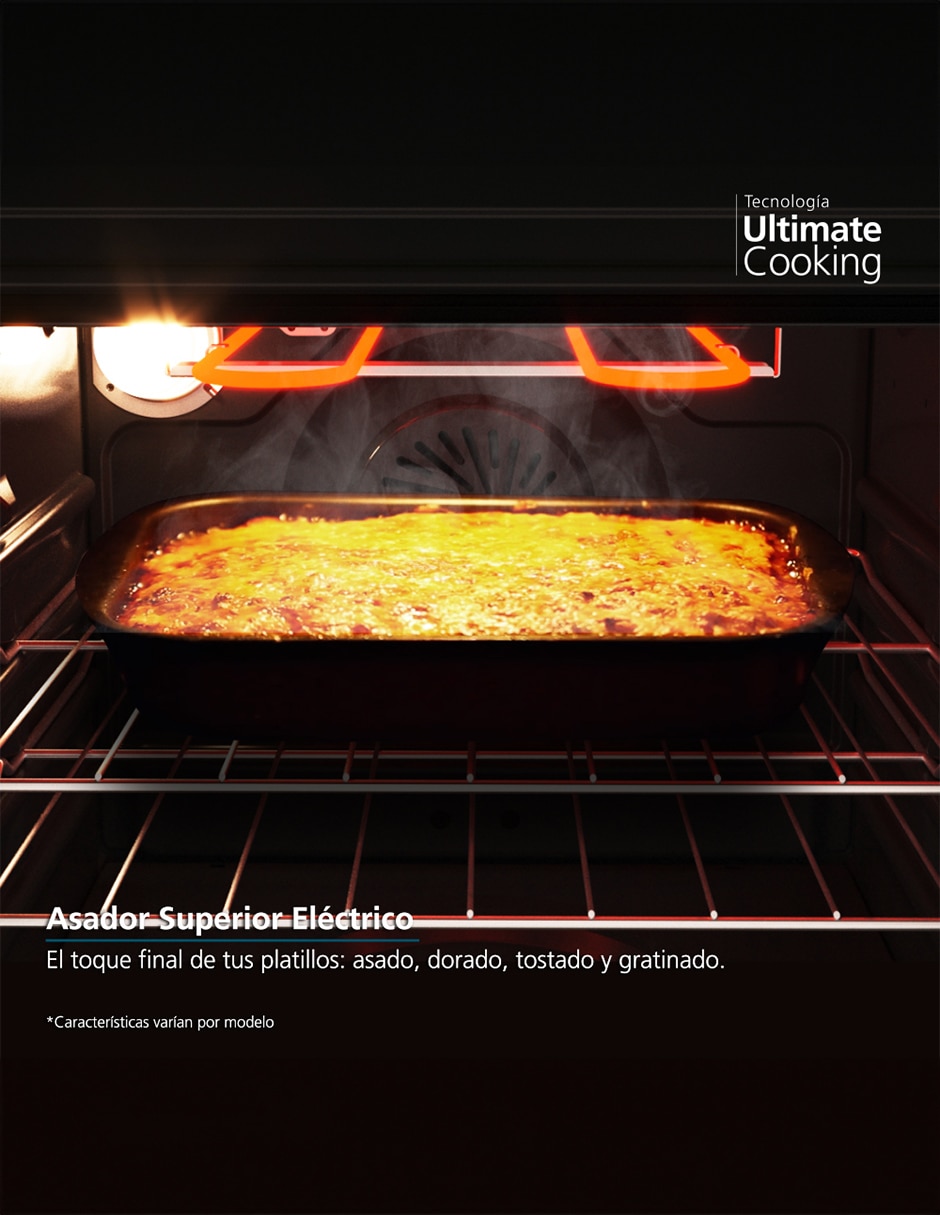 Estufa de piso a gas LP Mabe Air Fry 75.8 cm EMHA7614DATSS0 de 6 quemadores