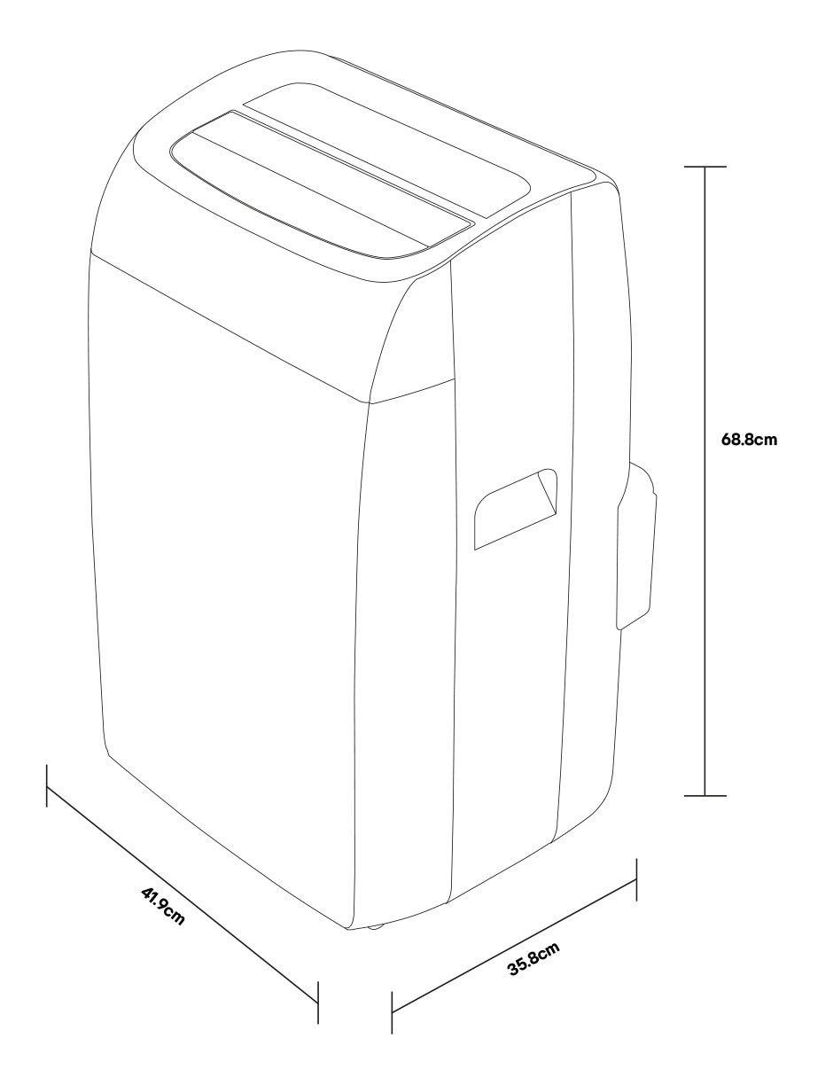 Aire acondicionado portátil frio Lg 12000 BTU Aire acondicionado portátil 115v