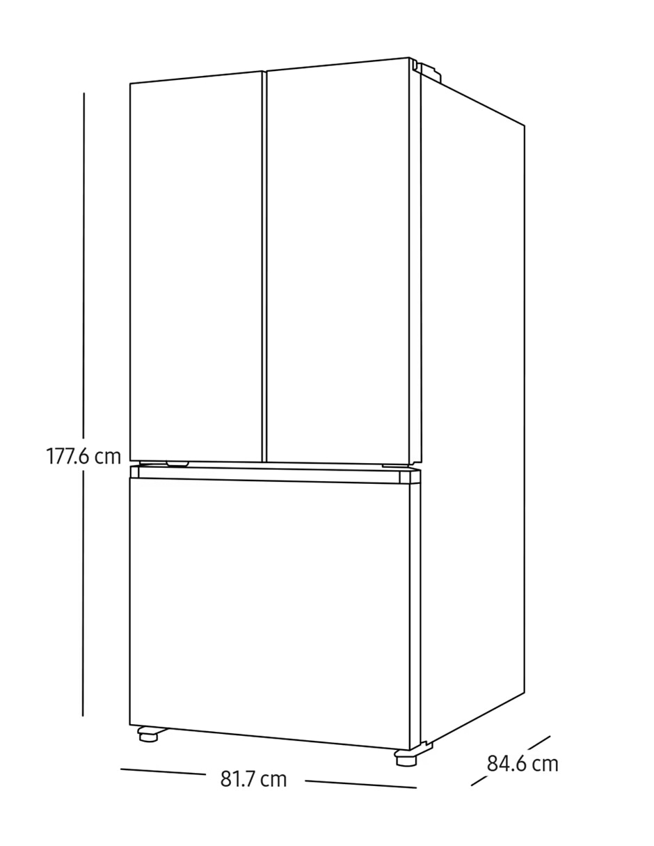 Refrigerador french door 25 pies automática RF25C5151S9/EM 7