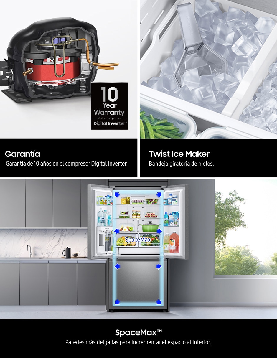 Refrigerador french door 25 pies automática RF25C5151S9/EM 3