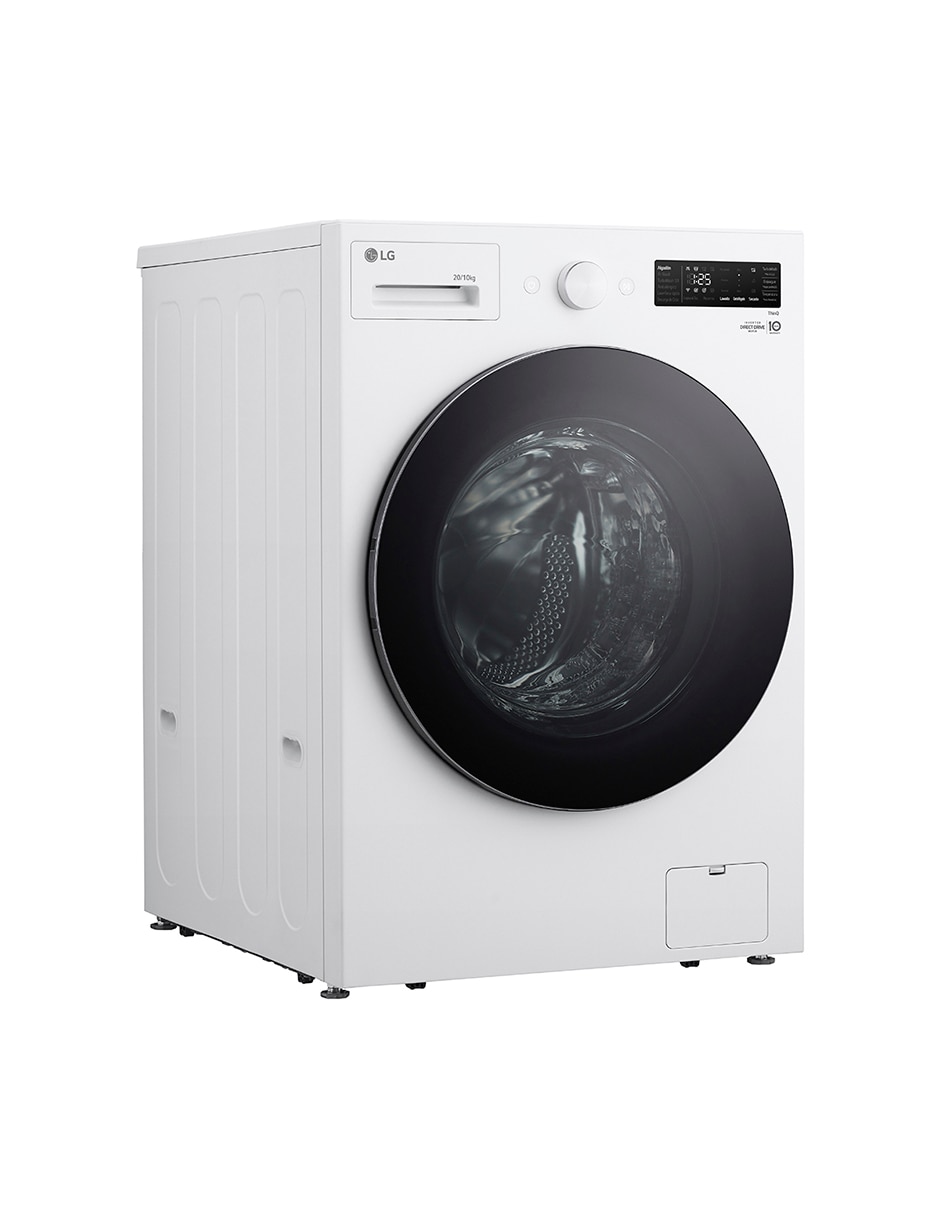 Lavasecadora LG eléctrica 20 kg 10 kg WD20EWNTS6P