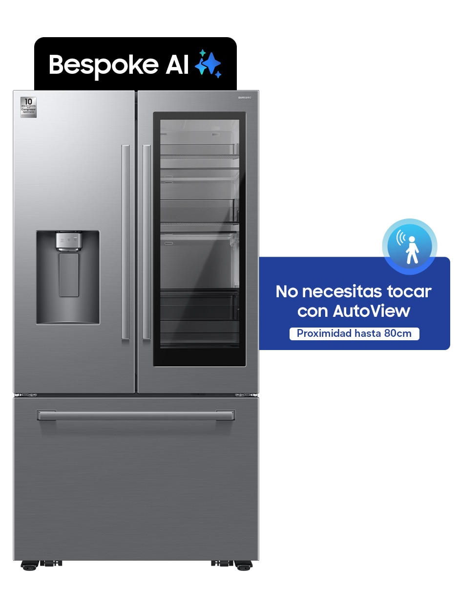 Refrigerador refrigerador french door y automática rf80h30cdtem 6