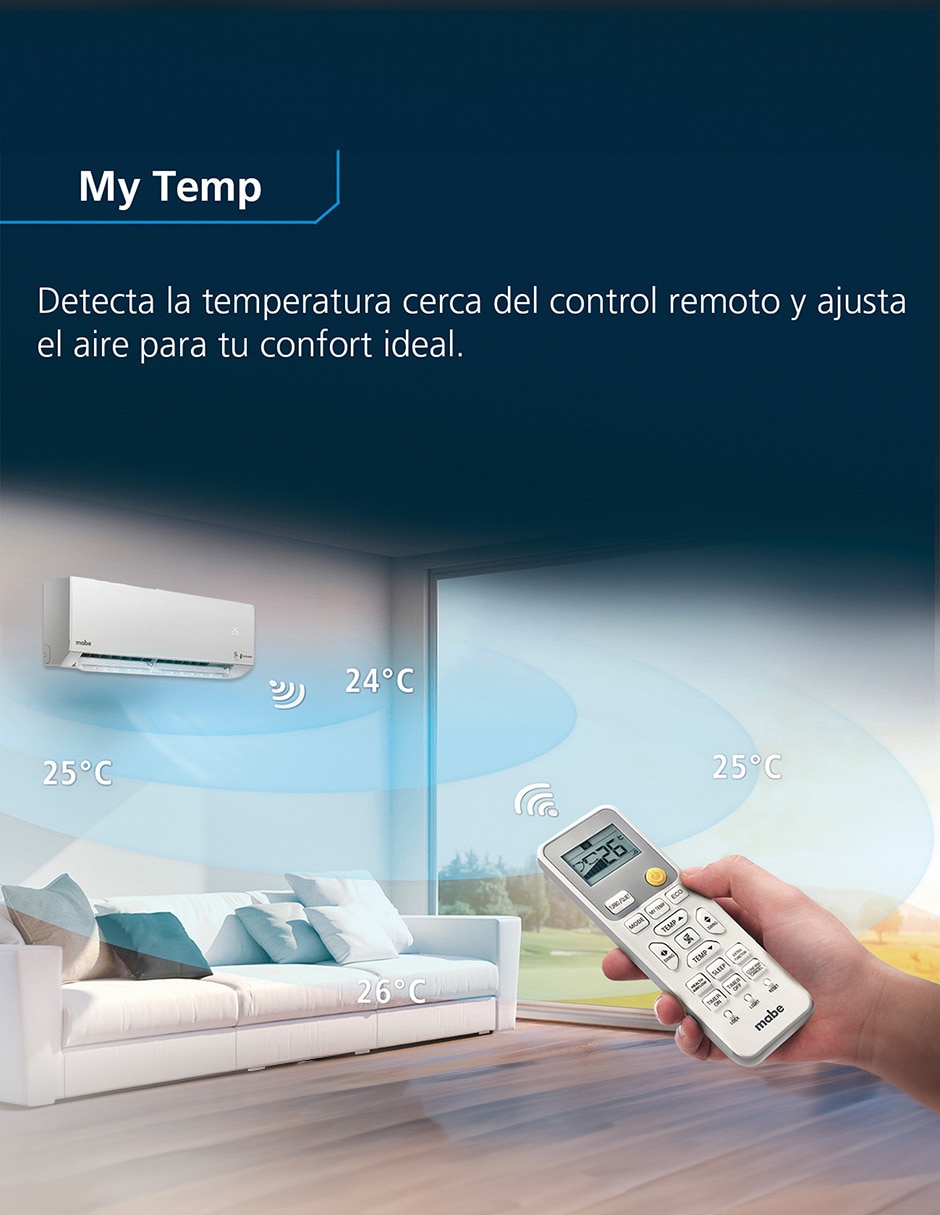 Aire acondicionado mini split inverter frío 12000 BTU MMI12CDBWCA32BM2 220 V 4