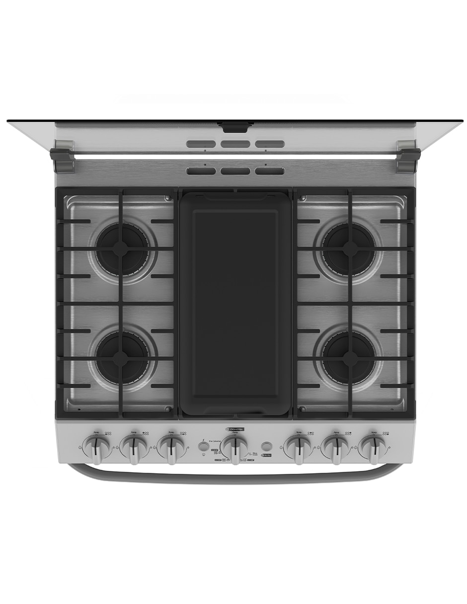 Estufa de piso estufa a air fry 75.80cm emha76js0cm76ss de quemadores 14