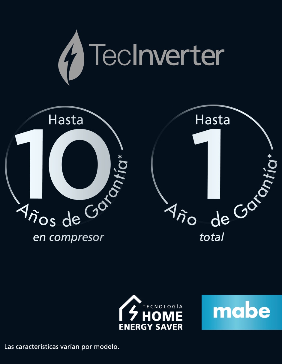Refrigerador REFRIGERADOR MABE Tecnología Inverter y No MSM521LMLSS0