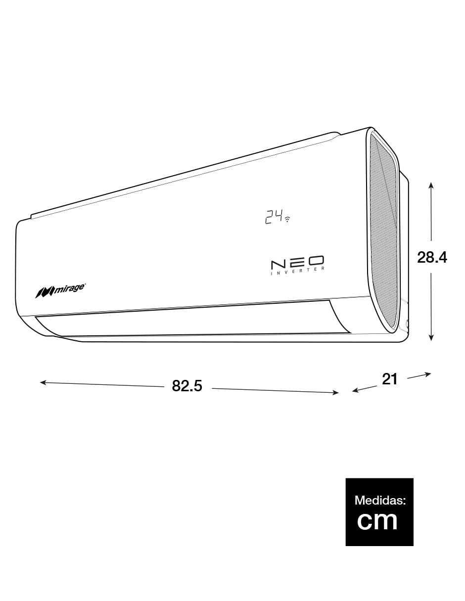 Aire acondicionado Neo Inverter frío y calor SETCNC121G 12