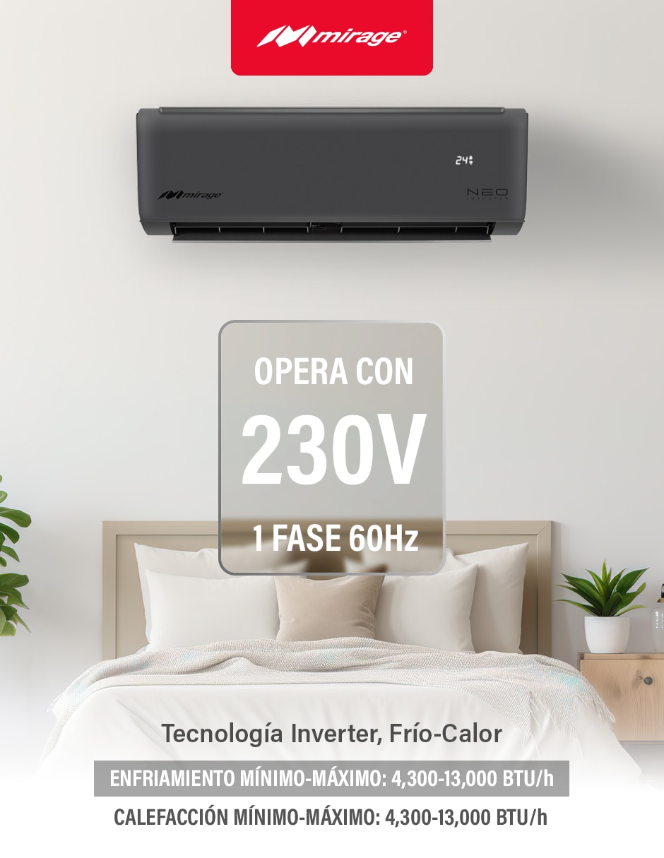 Aire acondicionado Neo Inverter frío y calor SETCNC121G 6