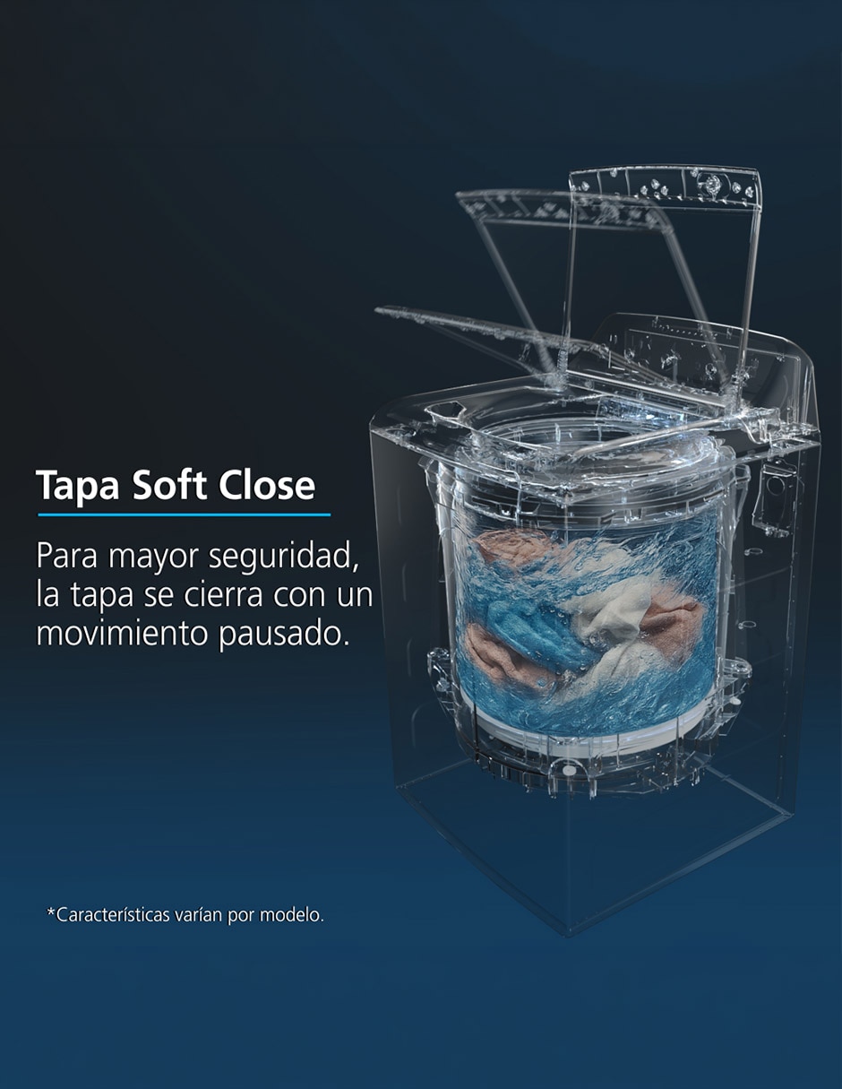Lavadora Aqua Recovery automática carga superior LMQ73214VBAB0