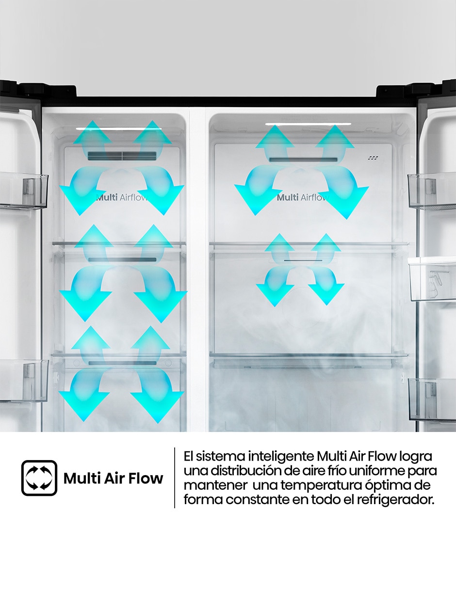 Refrigerador Dúplex Hisense 20 pies cúbicos no frost RS20P3GBN