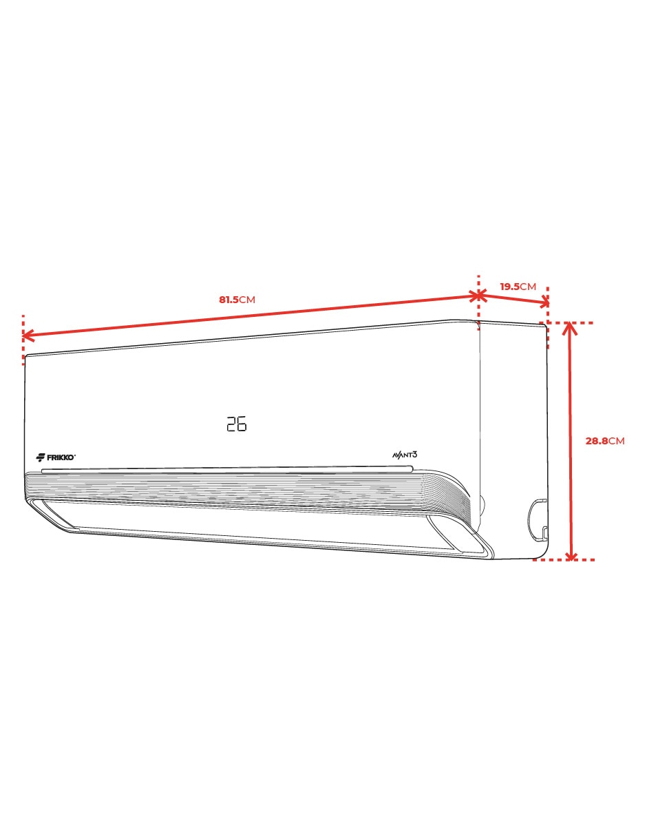 Aire acondicionado mini split AVANT3 Frío 121CAVANT3 5