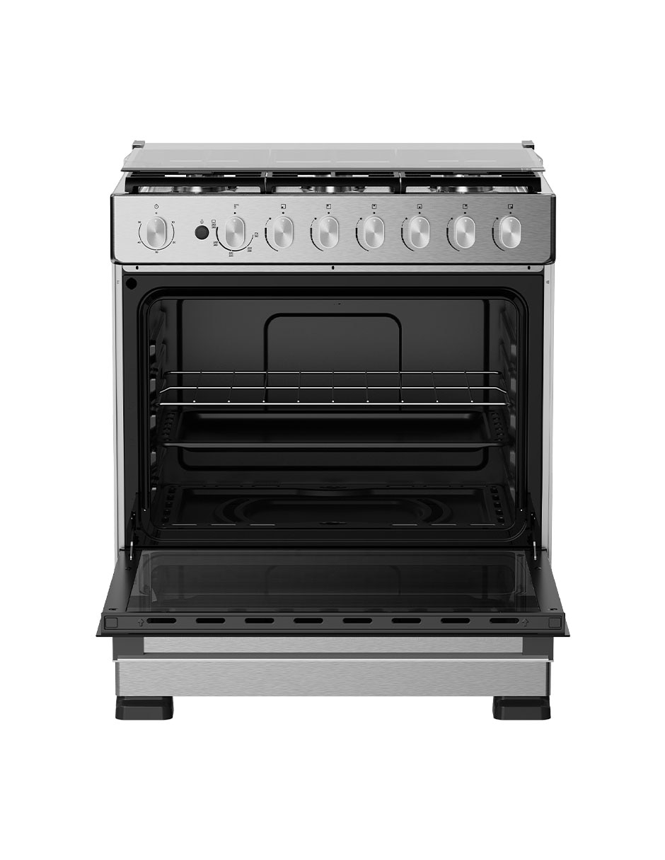 Estufa de piso a gas natural/lp 77 cm FS7660GSS de 6 quemadores