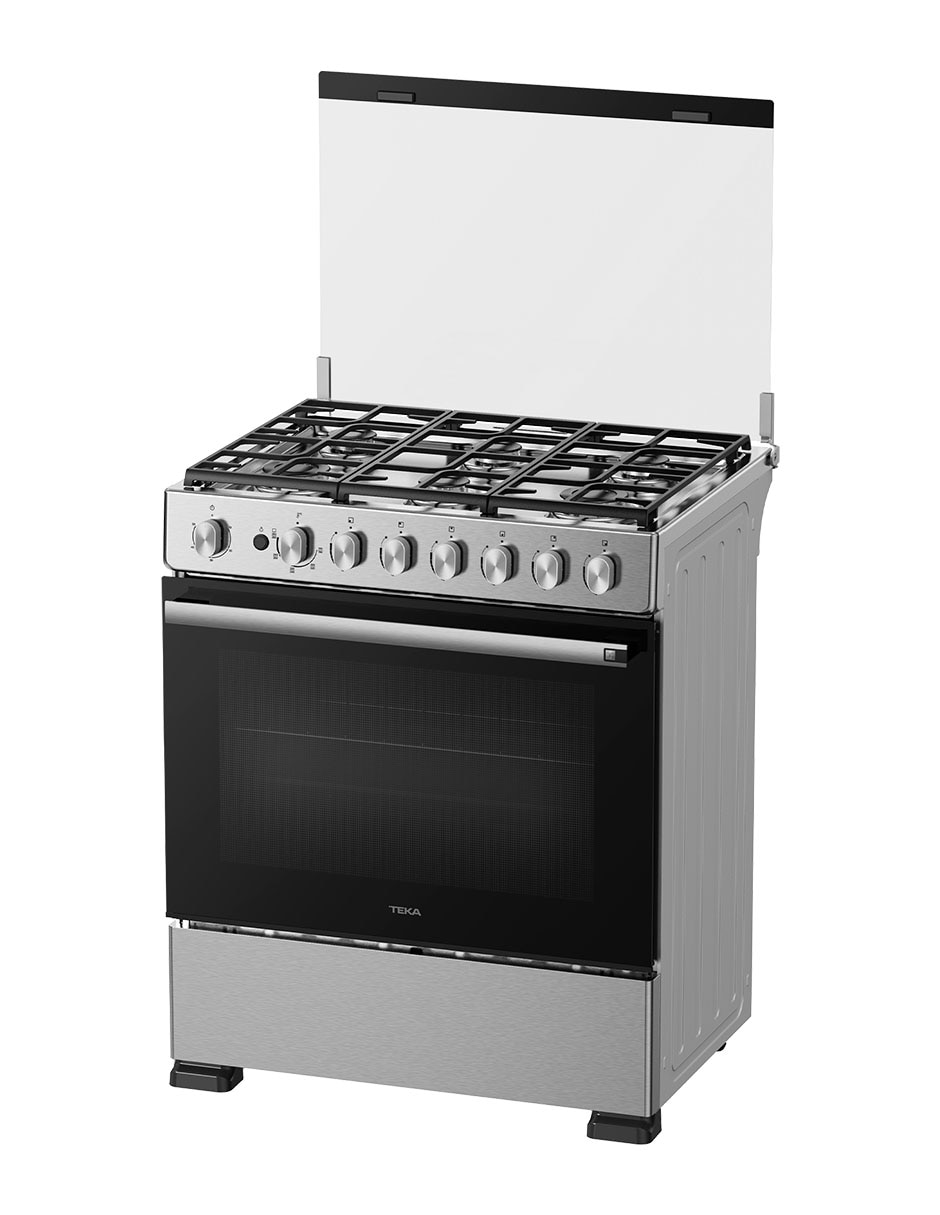 Estufa de piso a gas natural/lp 77 cm FS7660GSS de 6 quemadores 7