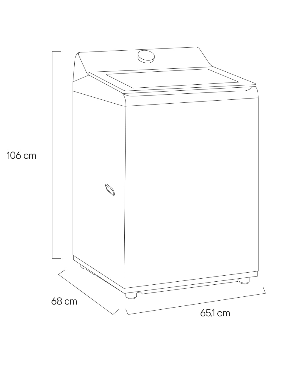 Lavadora 19 kg automática carga superior WT19EWTX6 11