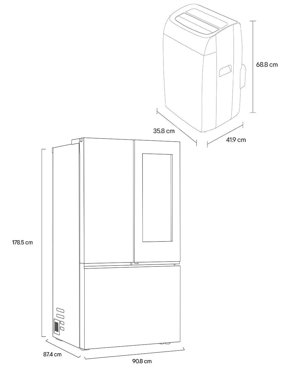 Refrigerador French door Tecnología Inverter y fábrica de hielos Gm90Fqt.Lp1425W 12