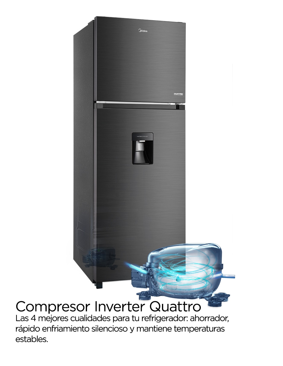 Refrigerador Top Mount Inverter Quattro Inverter y fábrica de hielos MDRT489MTM28WD 5