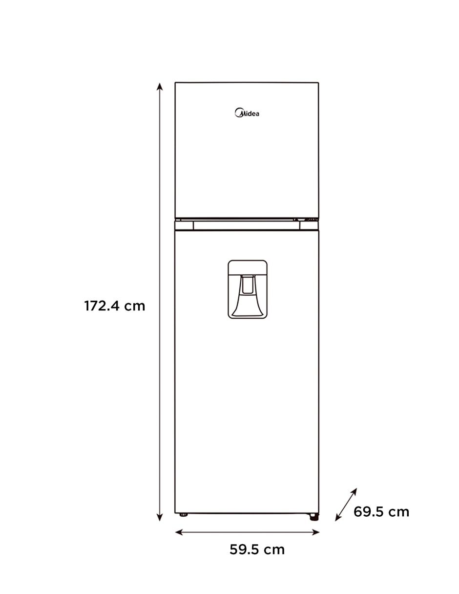 Refrigerador Top Mount Inverter Quattro Inverter y fábrica de hielos MDRT489MTM28WD 10
