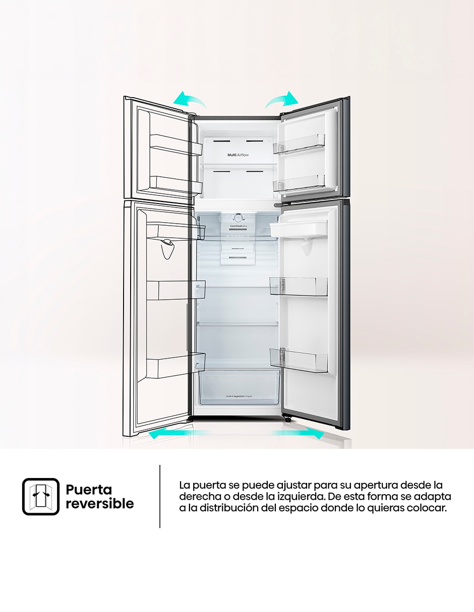 Refrigerador Top mount Tecnología No Frost y No RT88N3AGN