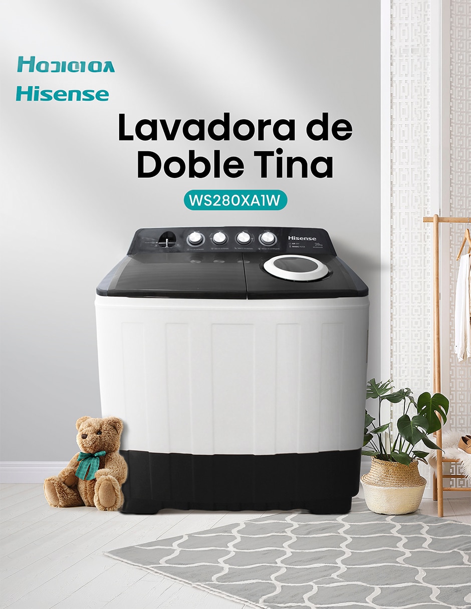 Lavadora doble tina Manual carga Carga superior WS280XA1W 15