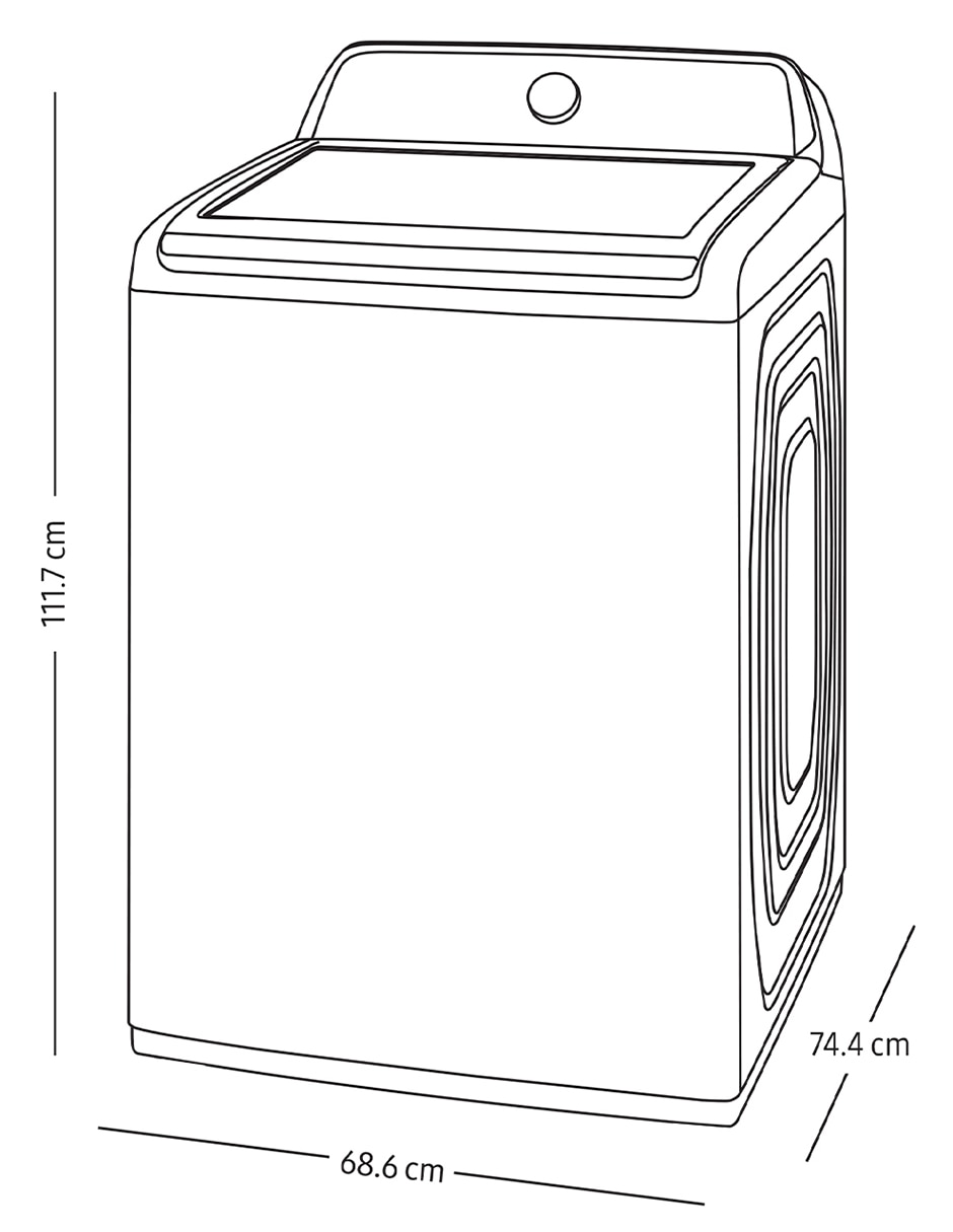 Lavadora 20 kg automática carga superior WA40H20DACAX 9