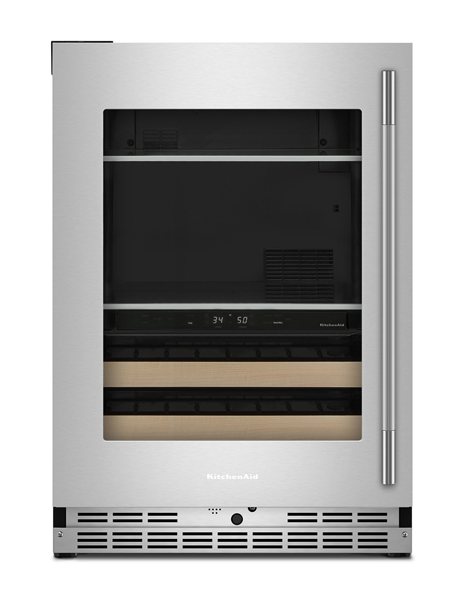 Cava de vinos KitchenaidI KUBL524SPS capacidad 14 botellas