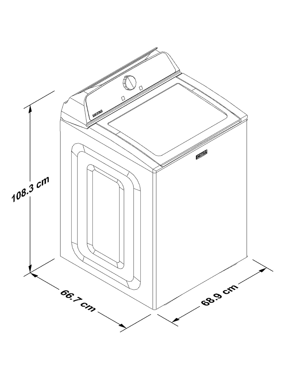 Lavadora automática carga superior 7MWTW2217TW 10