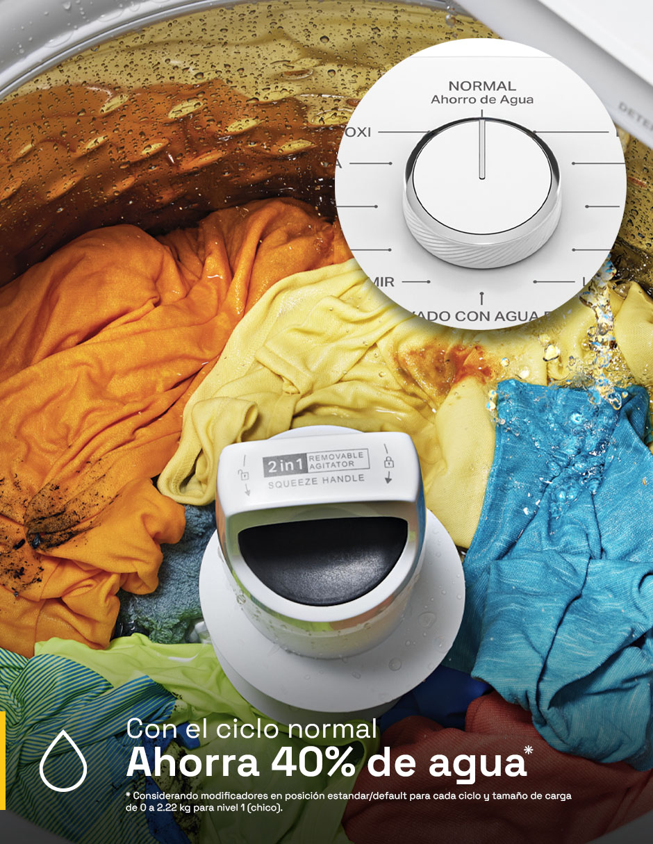 Lavadora automática carga superior 7MWTW2217TW 9