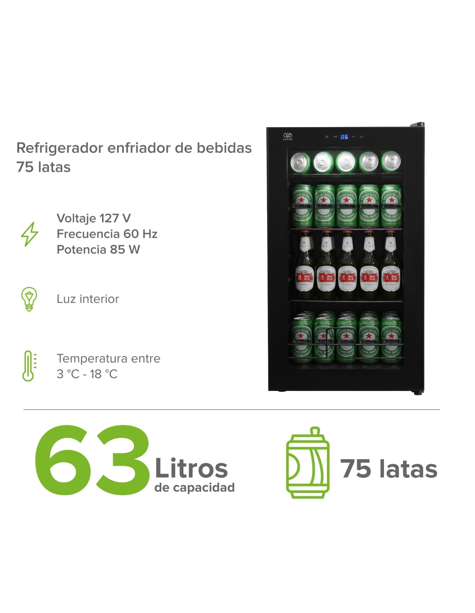 Frigobar Ebc75 2.4 pies cúbicos 9